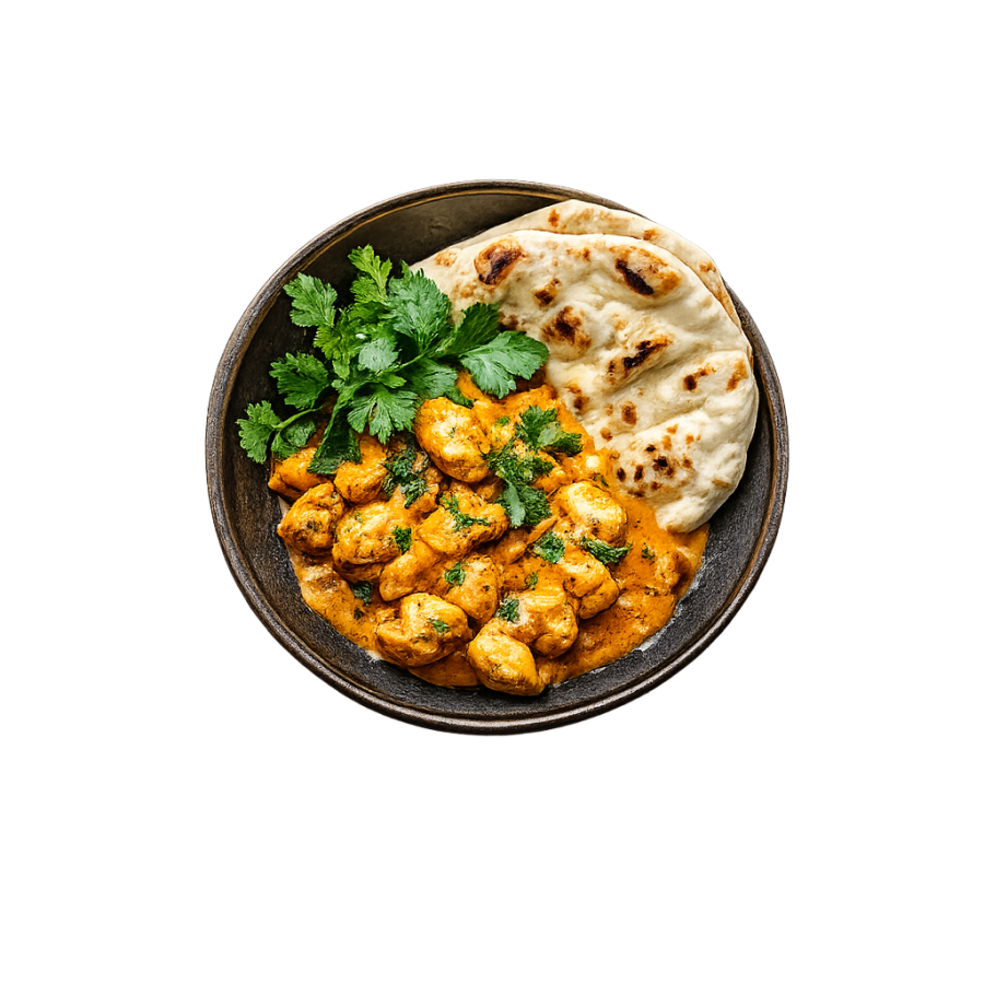 Butter Chicken mit Naan-Brot